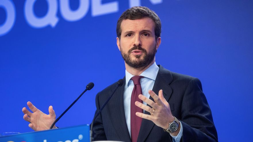 El líder del PP, Pablo Casado. EFE/Rodrigo Jiménez/Archivo
