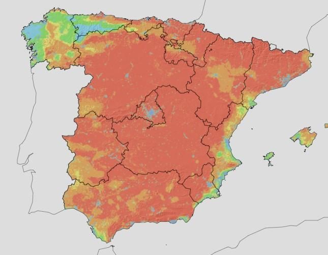 Mapa de riesgo de incendio el viernes 24 julio de 2026 | AEMET