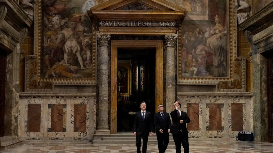 El papa y Blinken conversan en el Vaticano durante 40 minutos