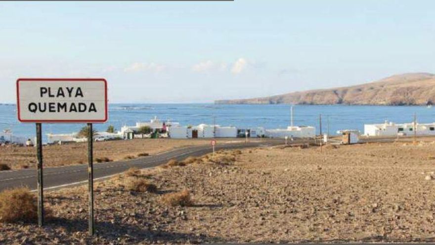Playa Quemada, en Lanzarote