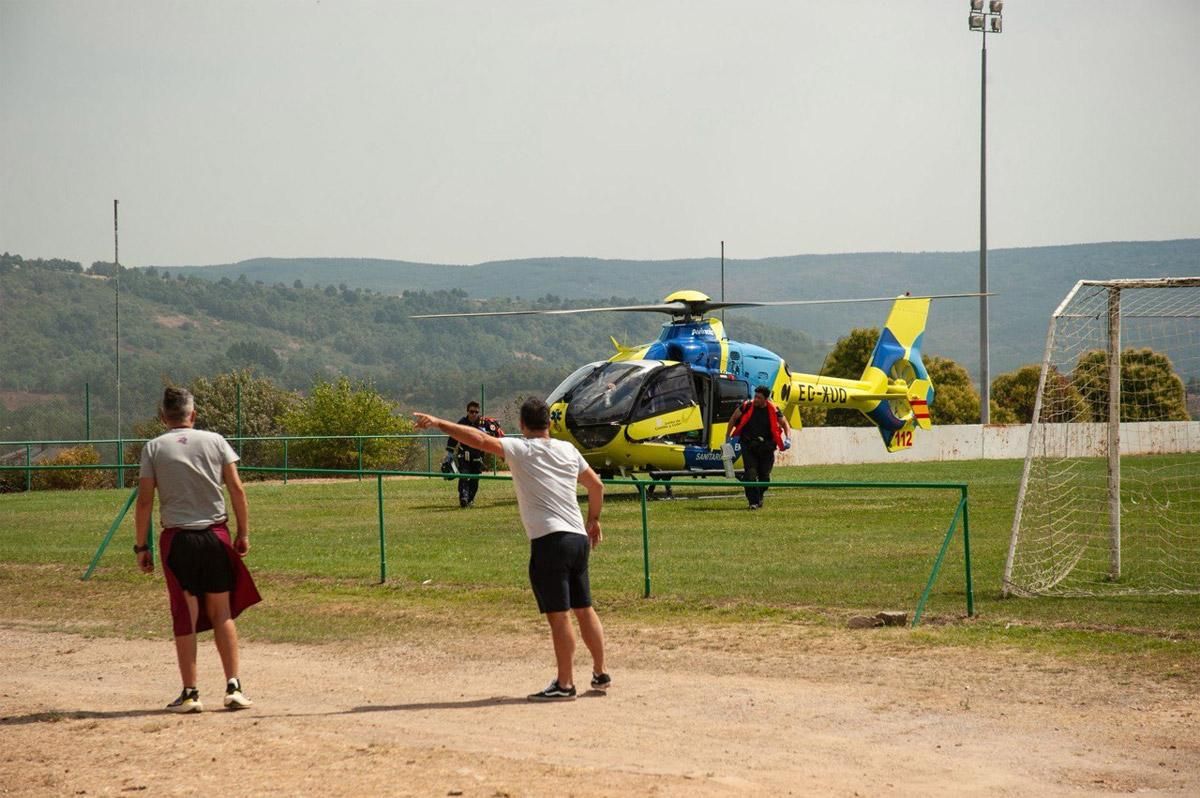 Helicóptero de rescate del Sacyl.