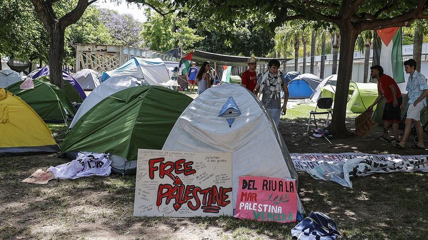 Los estudiantes de la Politècnica de València levantan la Acampada por Palestina aunque asegura que seguirá "haciendo presión"