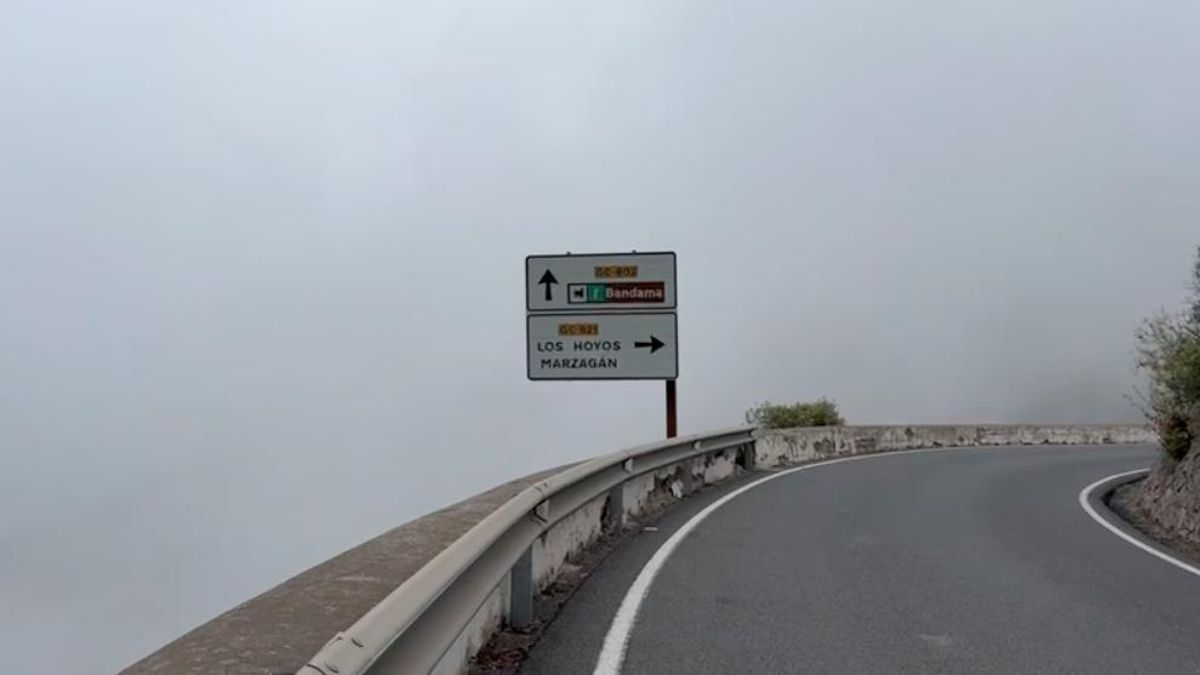 Niebla en el Pico de Bandama.