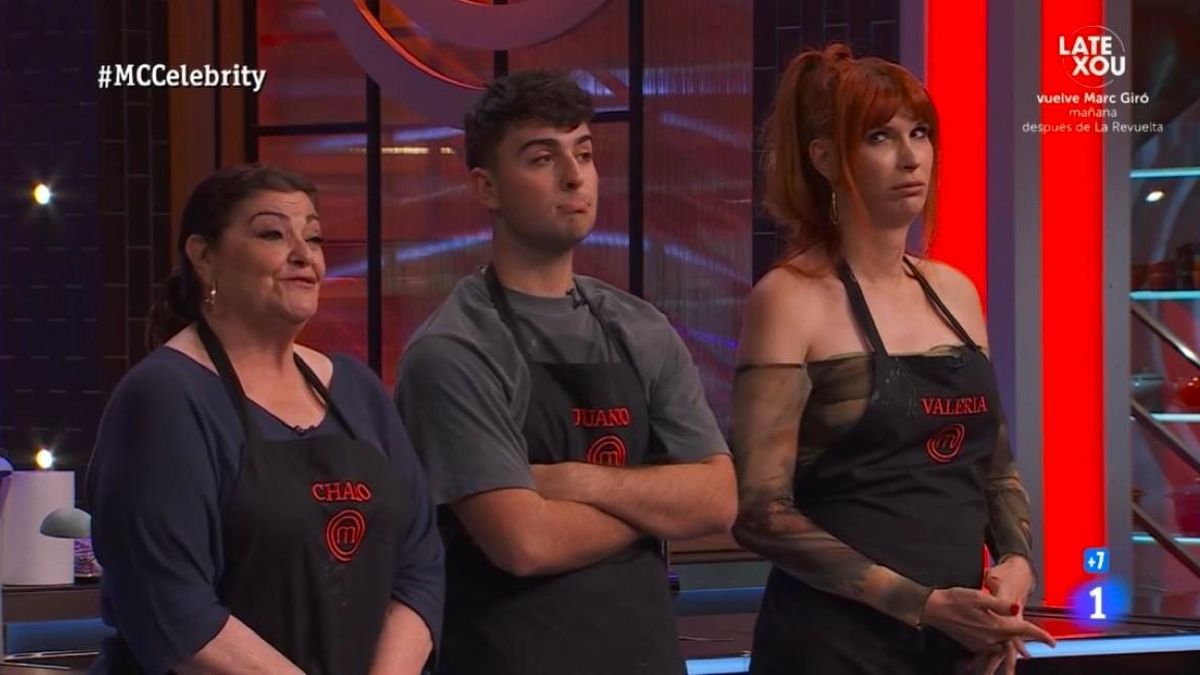 Charo Reina, Juanjo Bona y Valeria Vegas, en 'MasterChef Celebrity 10'