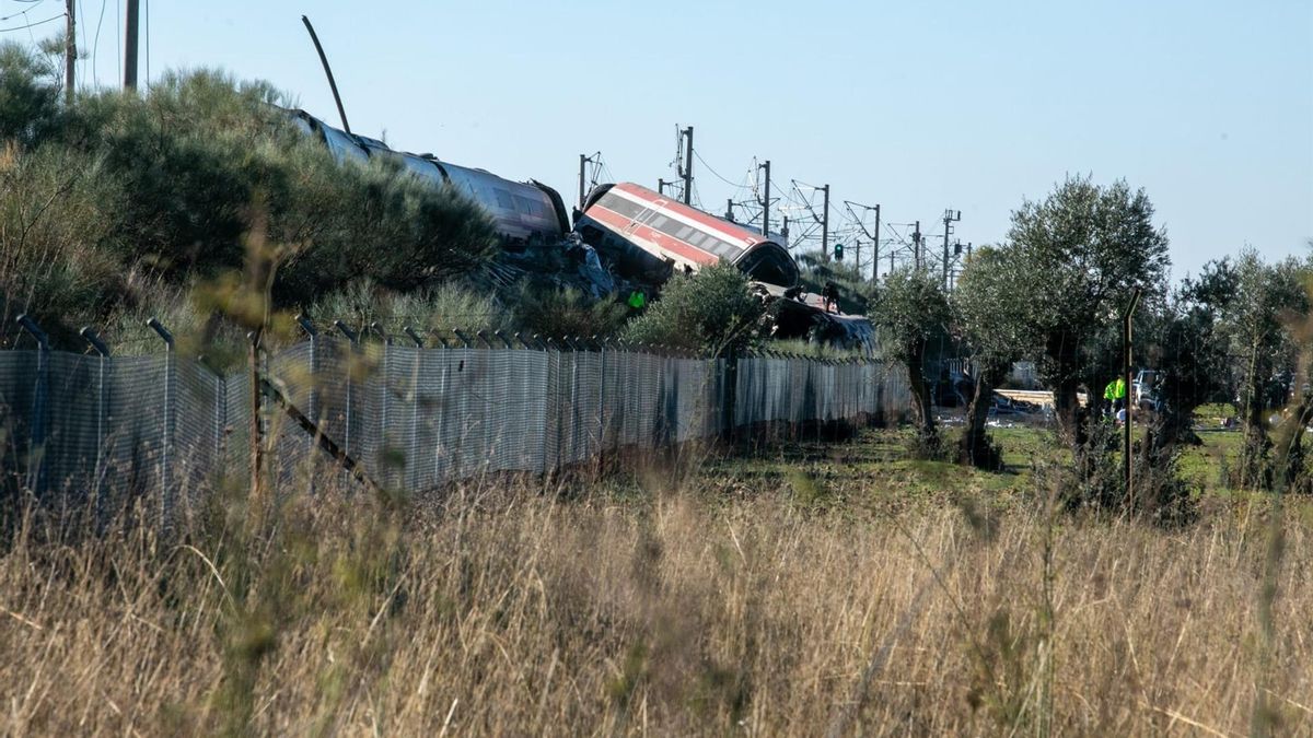 El tren Iryo afectado.
