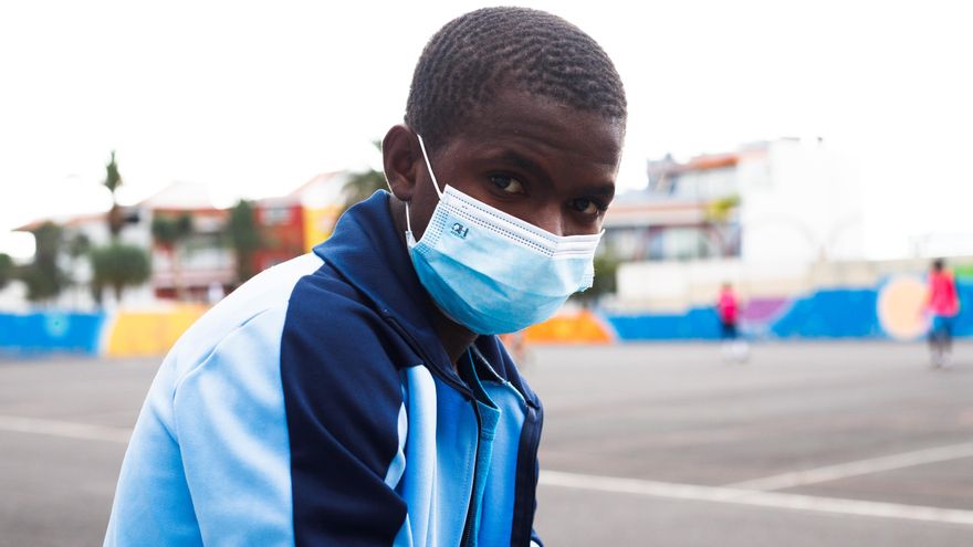 Ahmed, uno de los menores migrantes recién llegados a La Montañeta