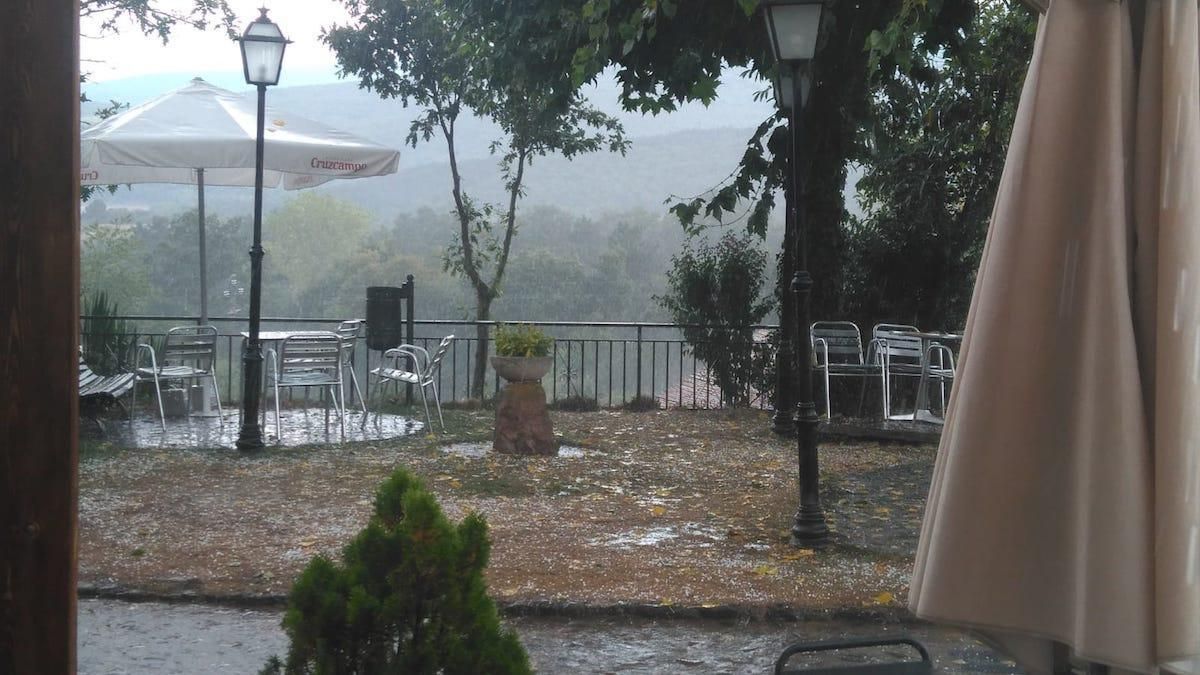Tormenta de granizo en El Rasillo, en una imagen de archivo