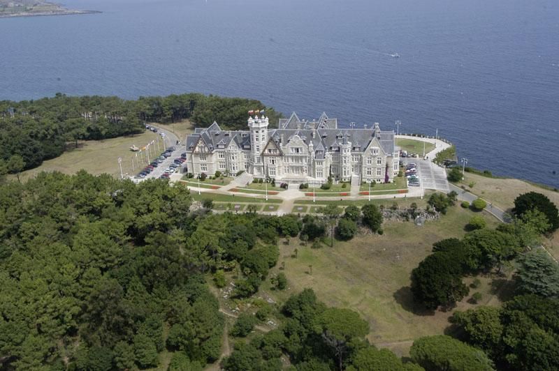 Imagen aérea del Palacio de La Magdalena.