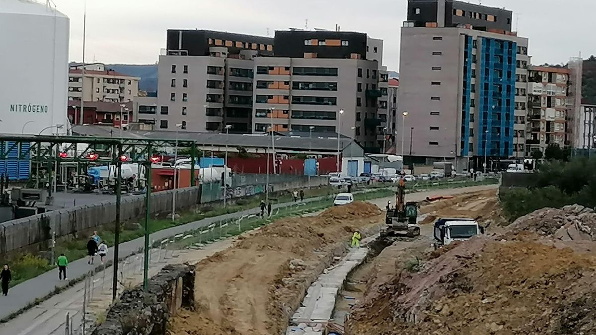 Imagen de las excavaciones de las obras que generaron transmsisión de lindano al aire.