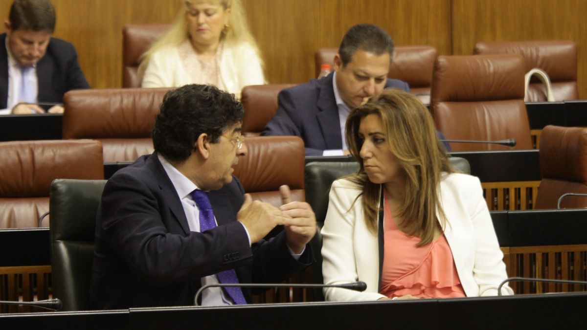 Susana Díaz y Diego Valderas, vicepresidente de la Junta de Andalucía