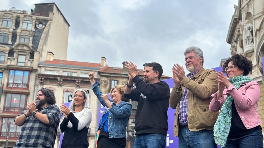 Pablo Iglesias devuelve la pelota a Otegi y pide a los votantes de EH Bildu que opten por Podemos en las europeas