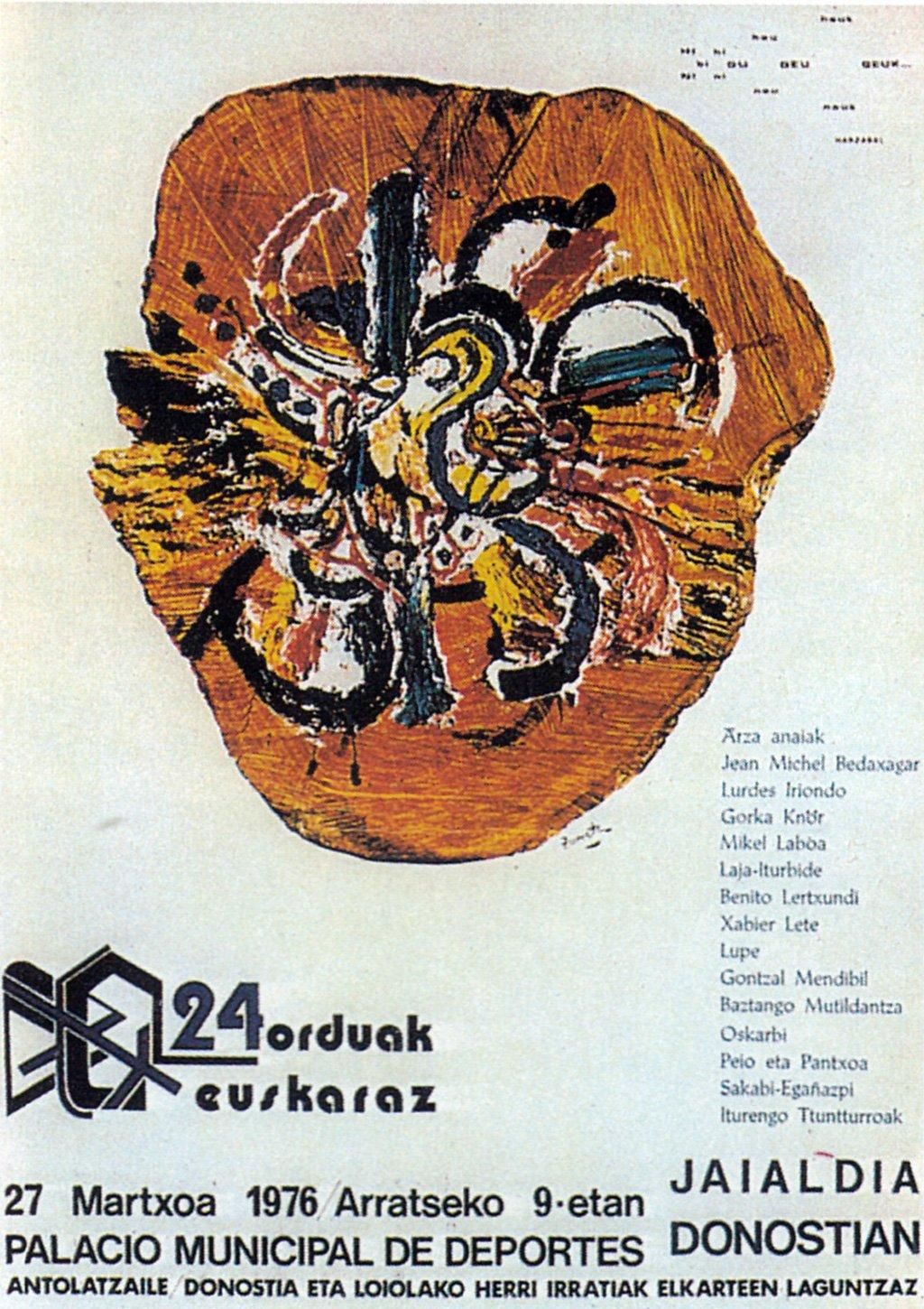 El cartel promocional, obra de José Luis Zumeta