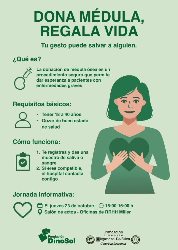 Campaña para la donación de médula ósea.