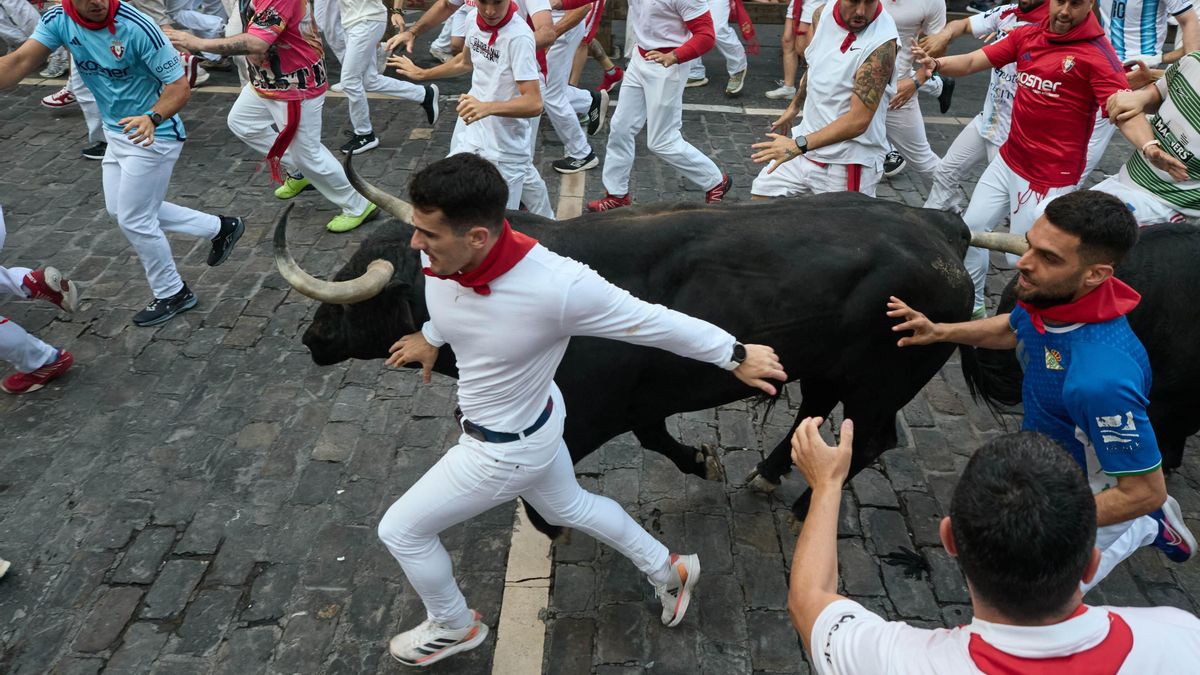 Imagen del segundo encierro.