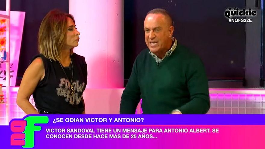 La nueva polémica a gritos de Víctor Sandoval en 'Ni que fuéramos' acabó con María Patiño fuera de plató