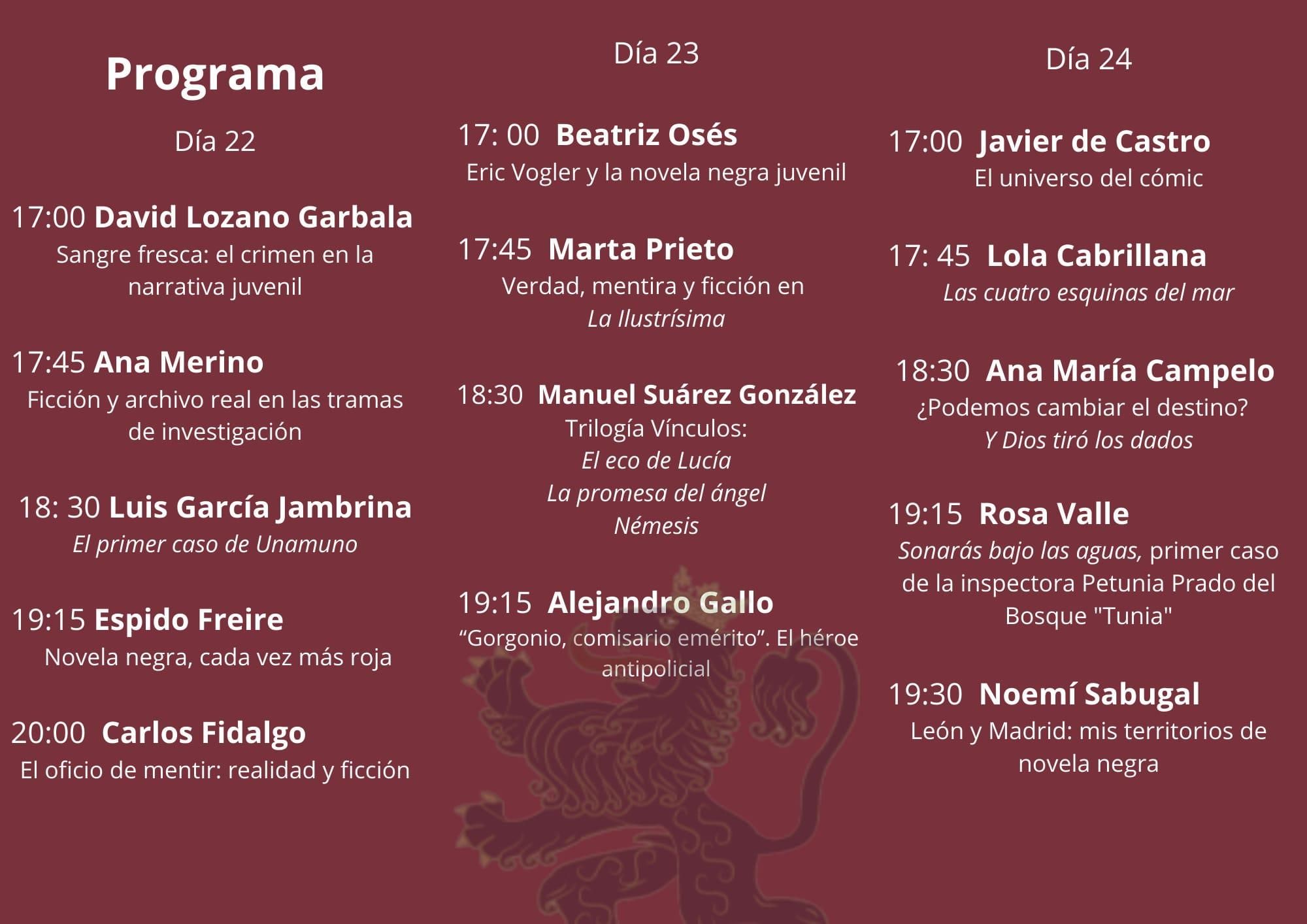 Jornadas León en Negro 2024.