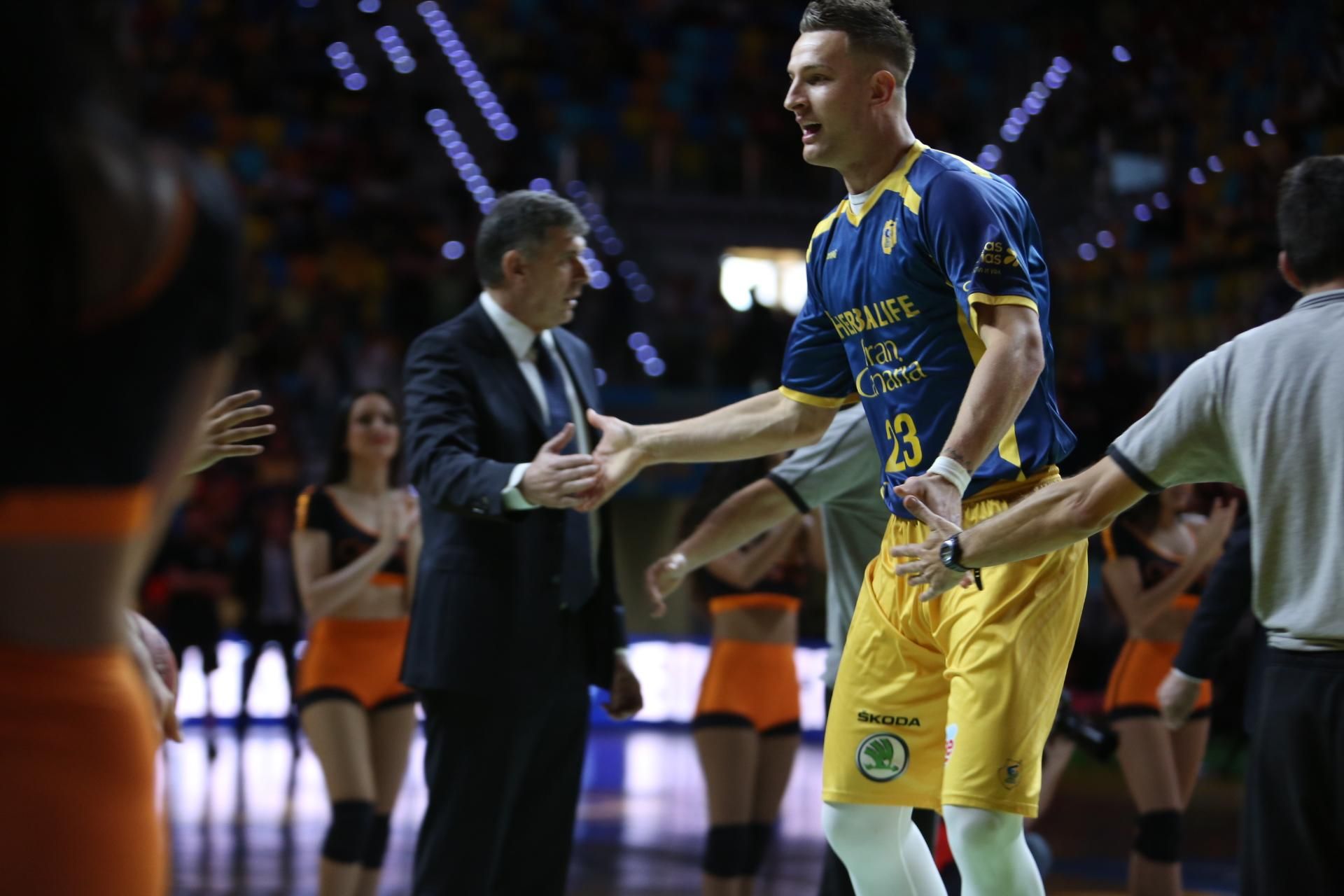 Imágenes del partido entre el Herbalife Gran Canaria y el Morabanc Andorra. (Alejandro Ramos).
