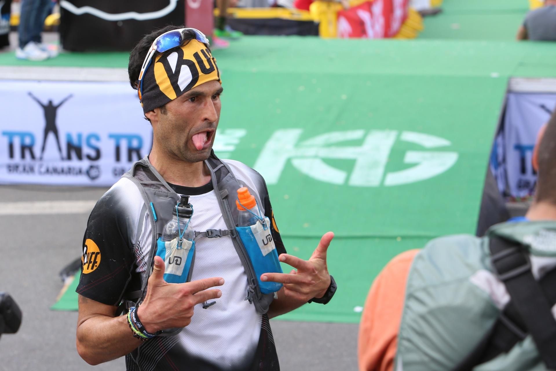 Llegada a meta en la Transgrancanaria 2016. (Alejandro Ramos).