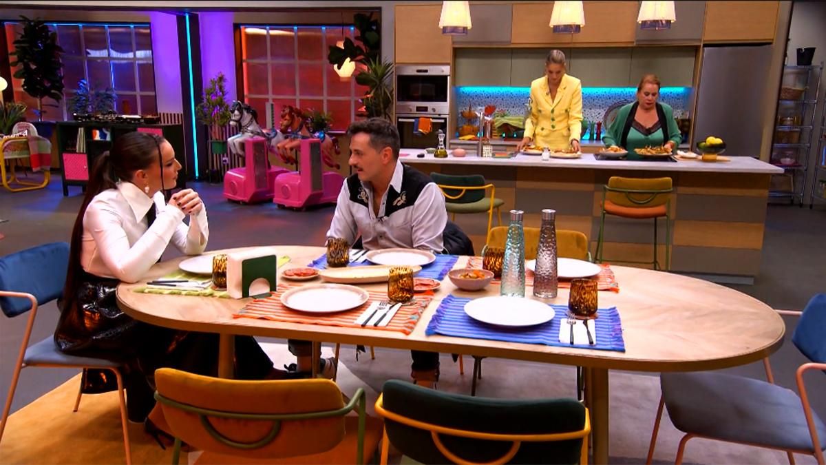 Imagen del plató de 'Pasa sin llamar'