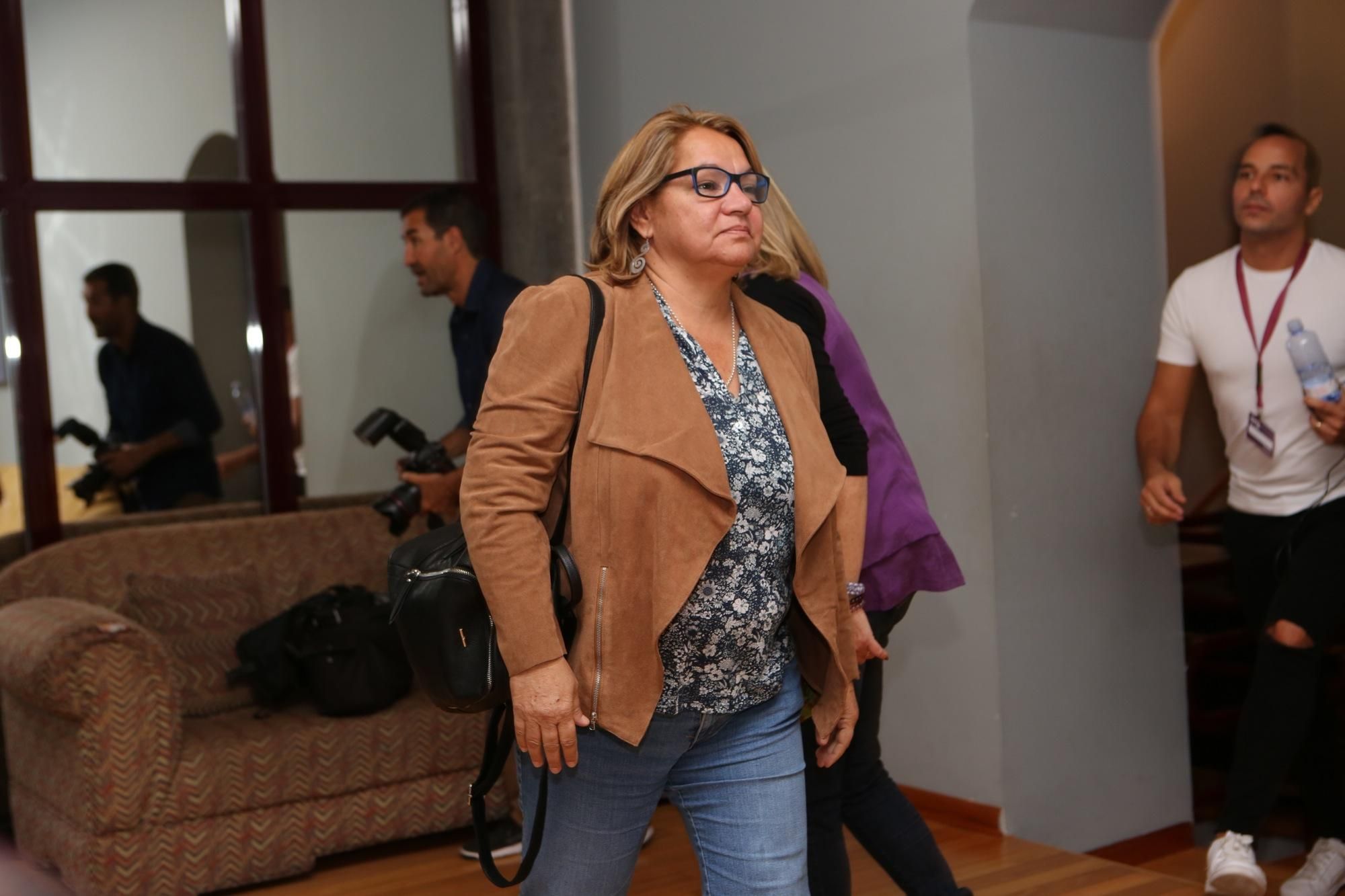 La secretaria general de Podemos en Canarias, Meri Pita (ALEJANDRO RAMOS)