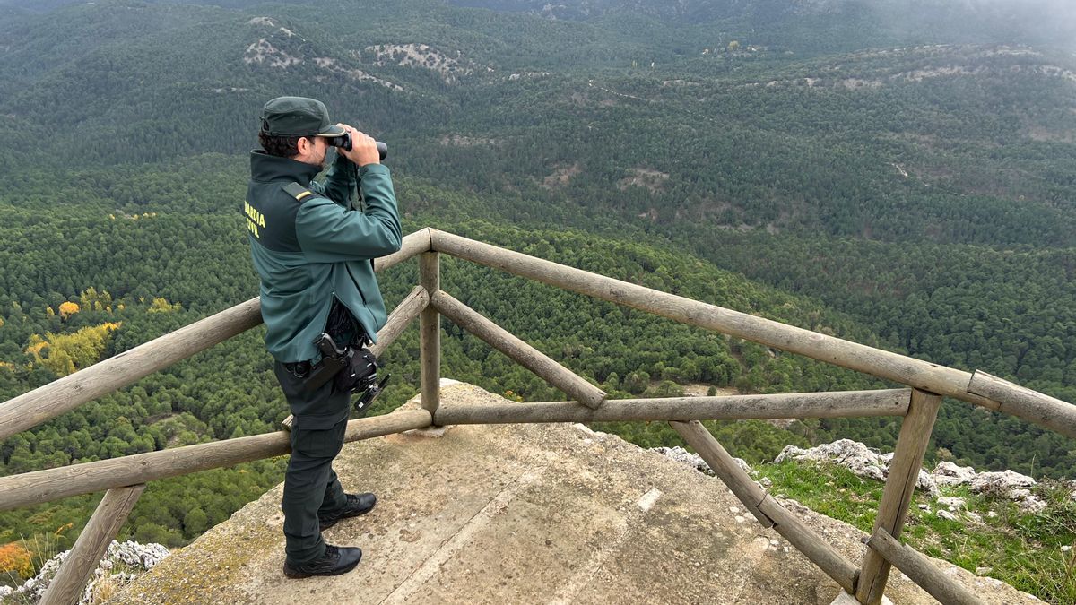 Encontrado siniestrado el avión ultraligero y los cadáveres de los dos vecinos de Alcantarilla (Región de Murcia) en la sierra de Cazorla. EFE/ Guardia Civil