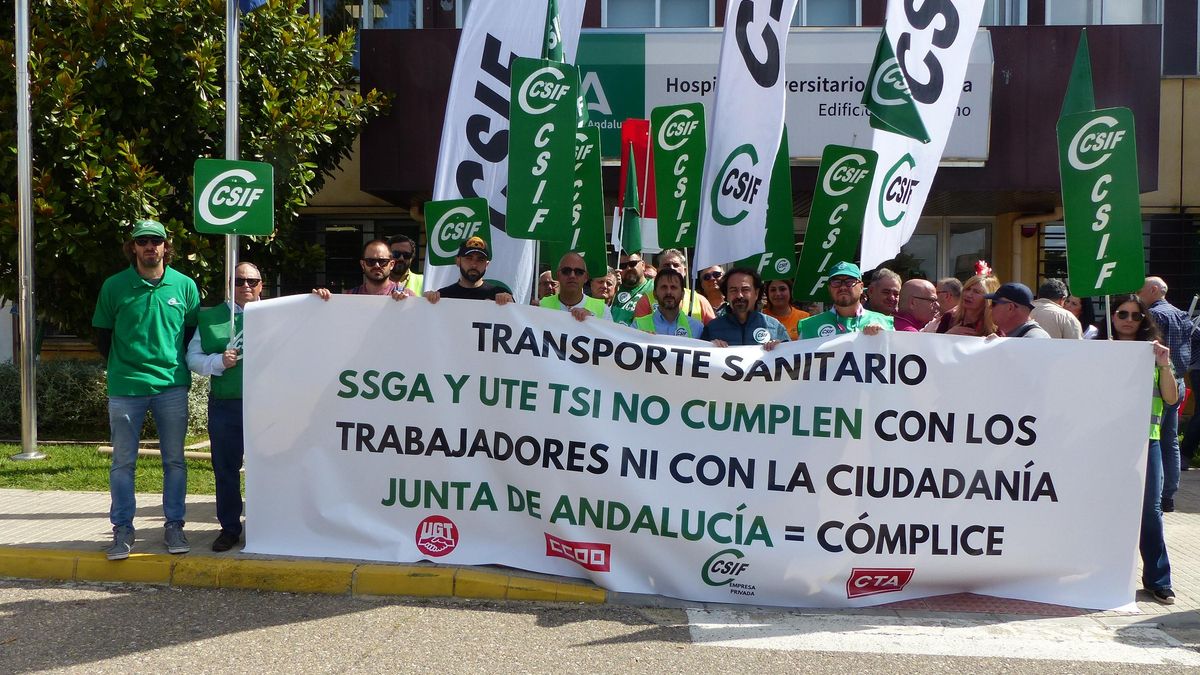 Trabajadores de ambulancias denuncian las deficiencias del transporte sanitario en Córdoba