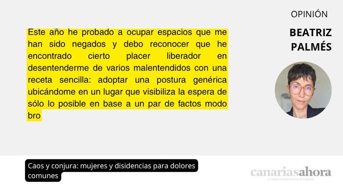 Caos y conjura: mujeres y disidencias para dolores comunes