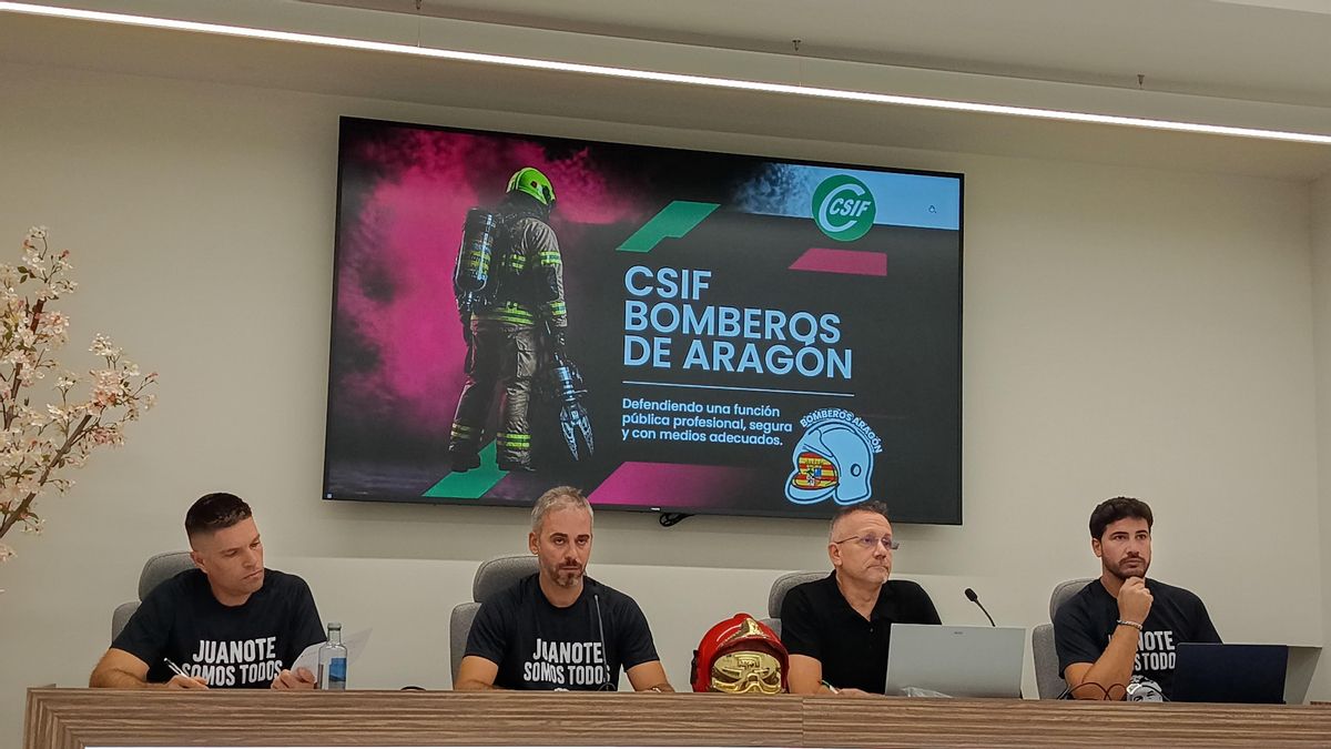 Casi 200 efectivos menos y 117.000 horas extra: los bomberos de las diputaciones provinciales de Aragón piden refuerzos