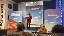 Marta González, este lunes, en rueda de prensa.