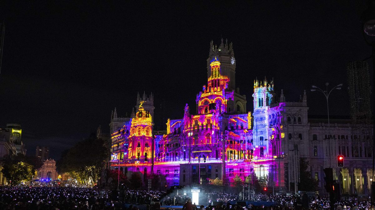 Videomapping sobre el Palacio de Cibeles