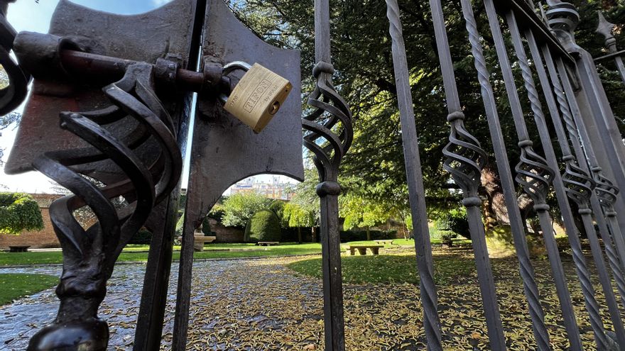 El Ayuntamiento de León cierra los parques de la ciudad ante la previsión de fuertes rachas de viento