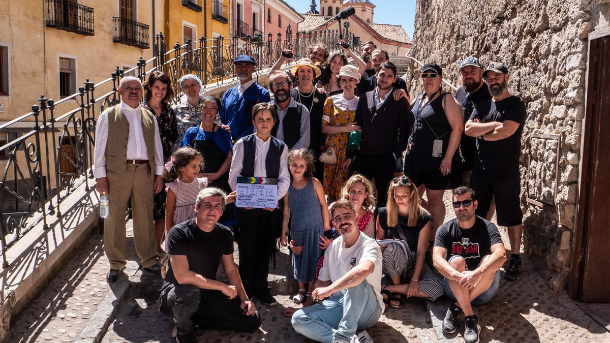 Equipo al completo del cortometraje 'Refugio' en Cuenca