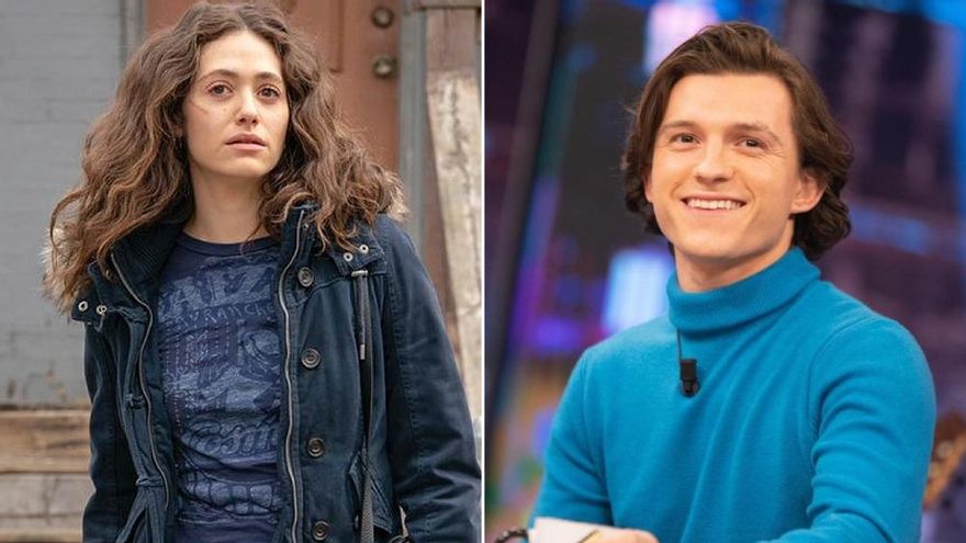 Emmy Rossum, 10 años mayor que Tom Holland, será su madre en la nueva serie de Apple TV+