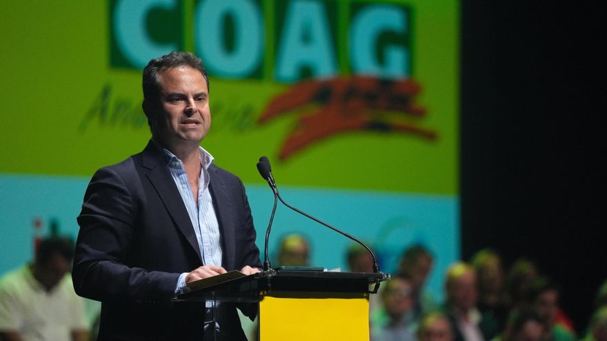 Juan Luis Ávila nombrado como nuevo secretario general de COAG Andalucía durante el XI Congreso Regional en Sevilla.