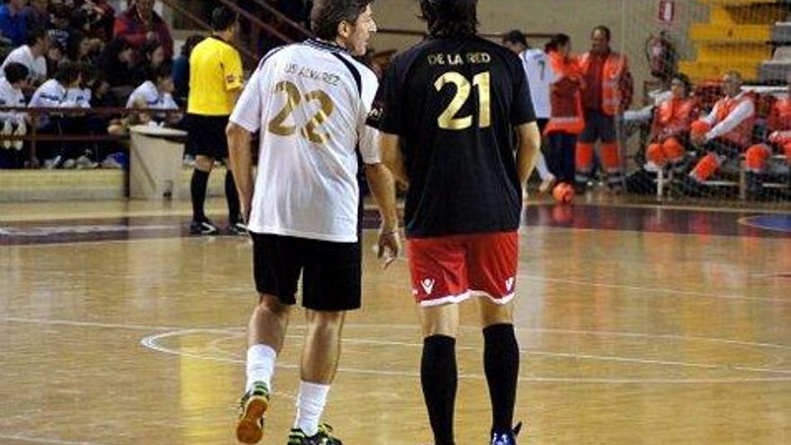 Rubén de la Red conversa con el periodista Jesús Álvarez.