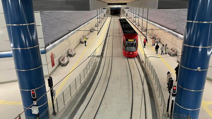 La nueva parada de Alacant de la línea 10 de tranvía de València.