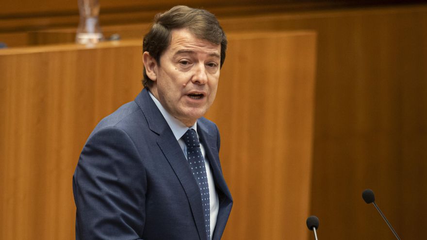 Mañueco en el debate de investidura de Castilla y León