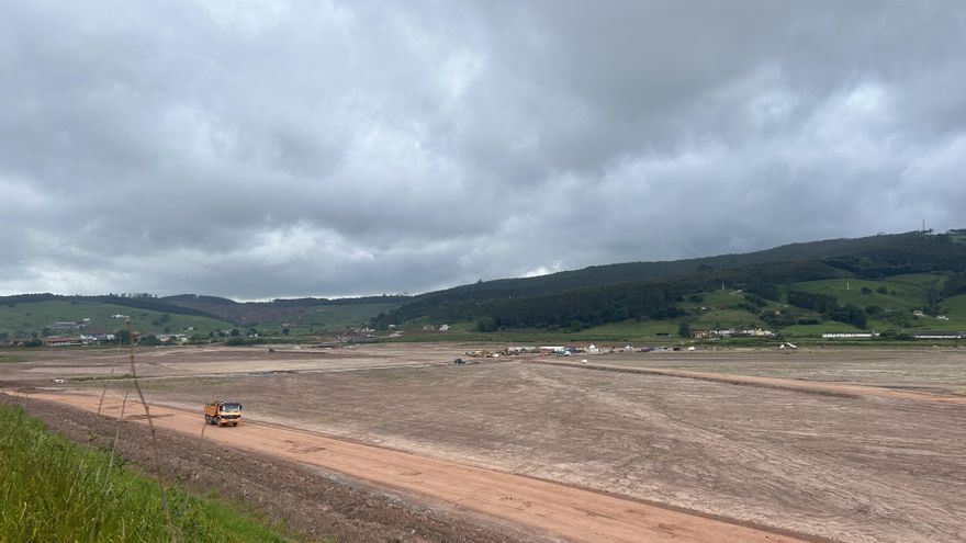 Obras del centro logístico de La Pasiega.