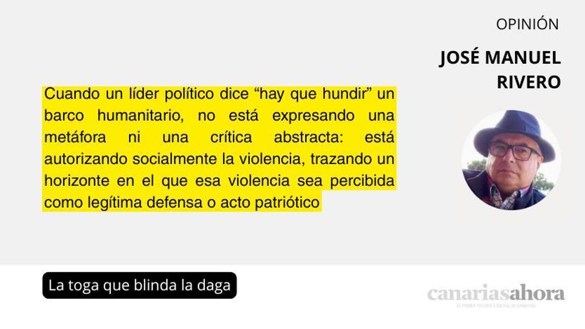 La toga que blinda la daga