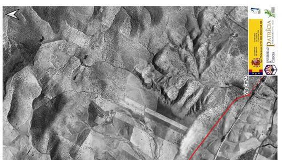Imagen del Lidar indicando el trazado.
