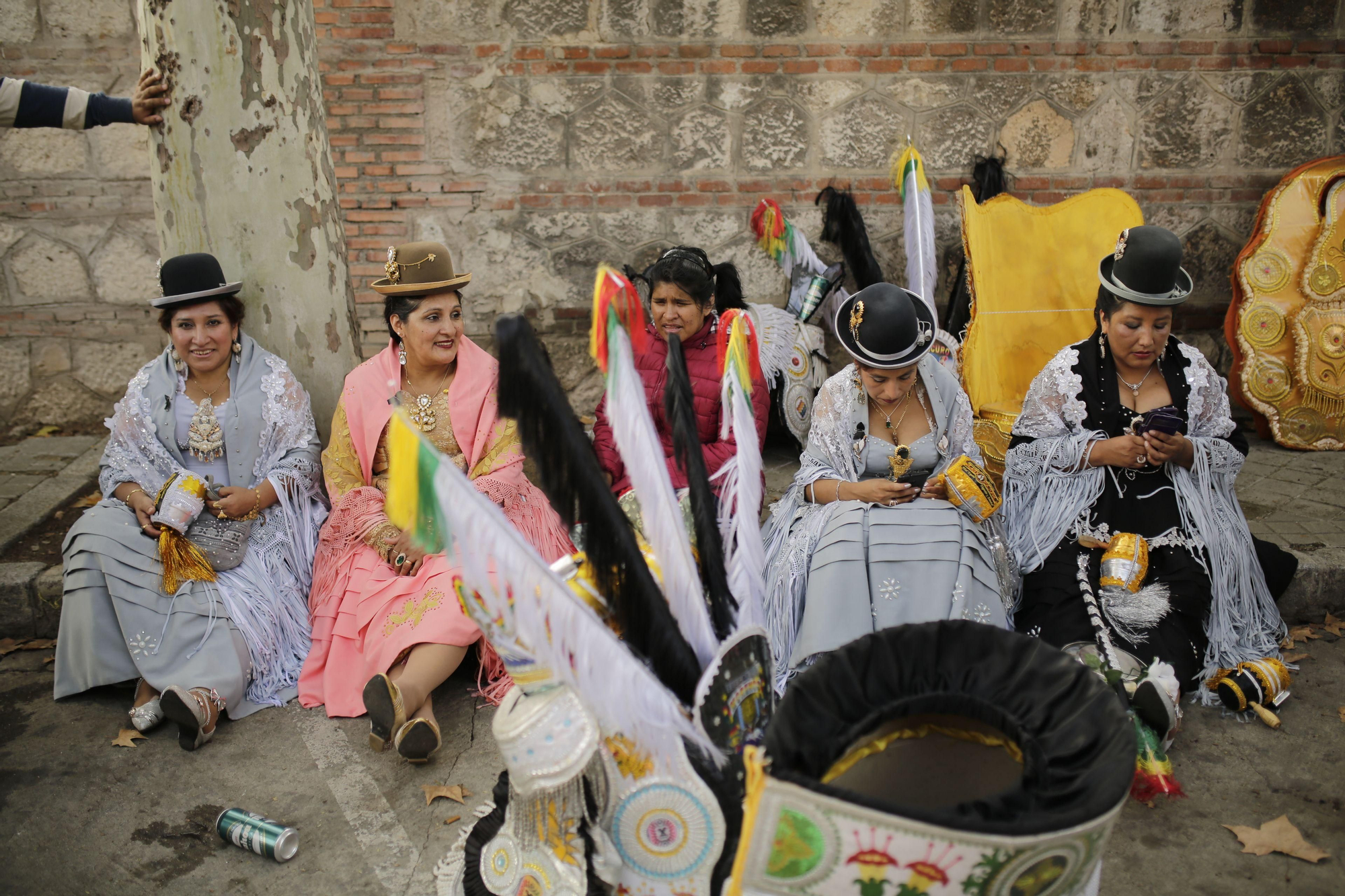 Participantes en la manifestación anticolonialista en Madrid. OLMO CALVO