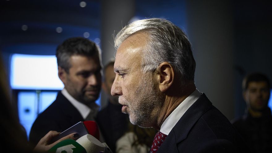 Ángel Víctor Torres durante el Congreso España 360º, en el Hotel Palace, este jueves.