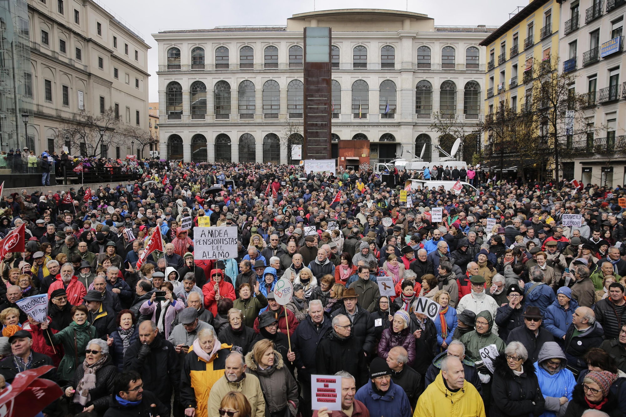 Manifestación por las pensiones, este sábado en Madrid