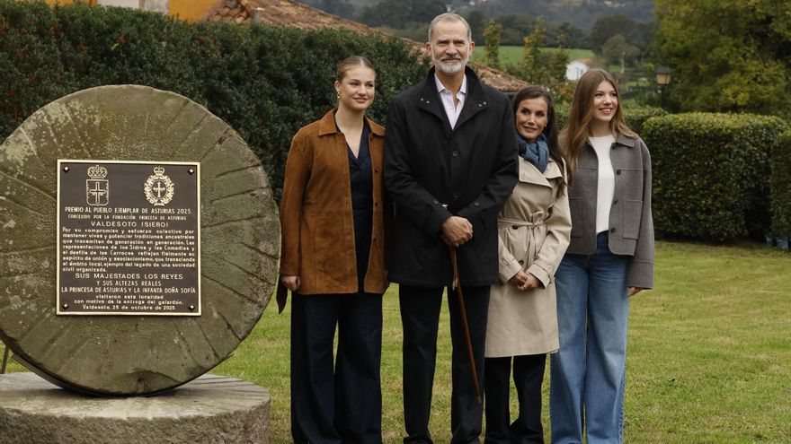 La princesa Leonor destaca el esfuerzo colectivo de Valdesoto, el "mejor espíritu asturiano"