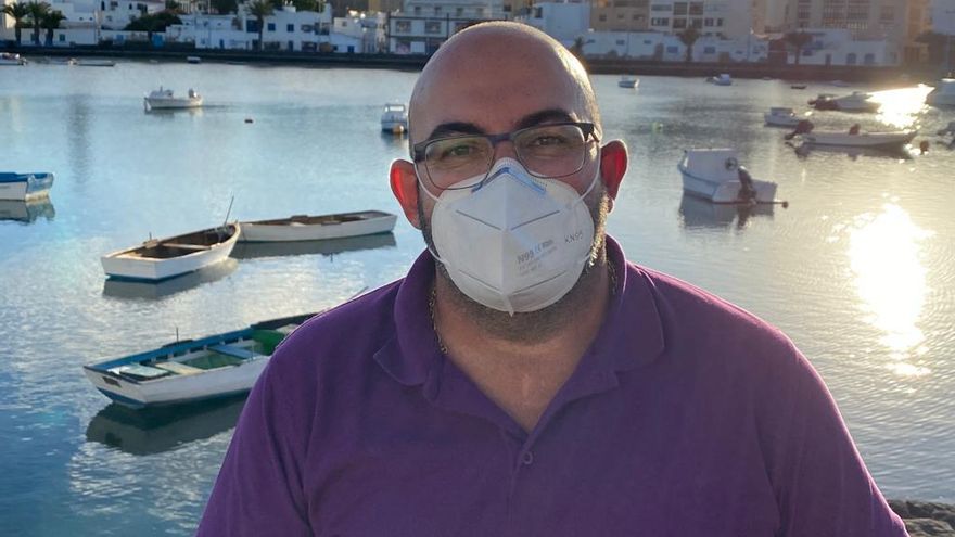 Marcial, vecino de Órzola que ayudó a rescatar a los supervivientes de la patera que naufragó en Lanzarote