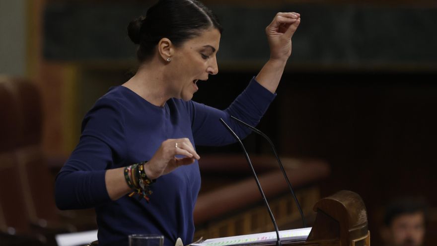 Macarena Olona usa el Congreso para su primer mitin antifeminista como candidata de Vox en Andalucía