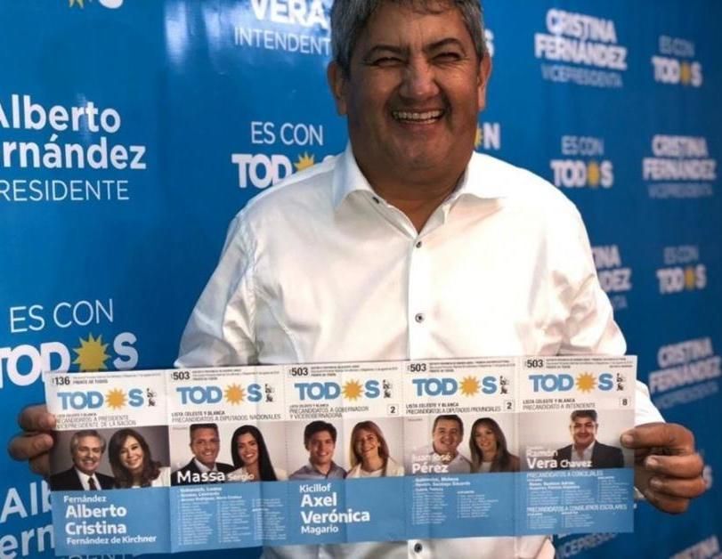 Ramón Vera, en 2019, cuando fue candidato a intendente de Moreno por el Frente de Todos.
