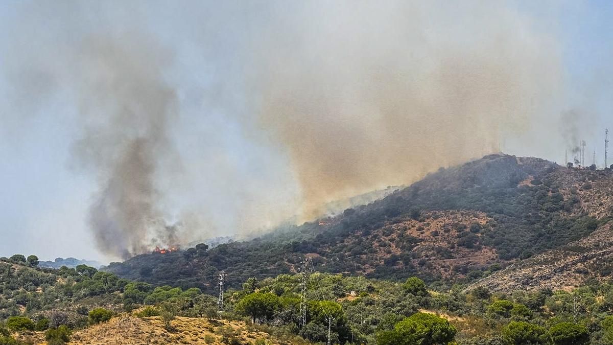 Incendio en Cerro Muriano
