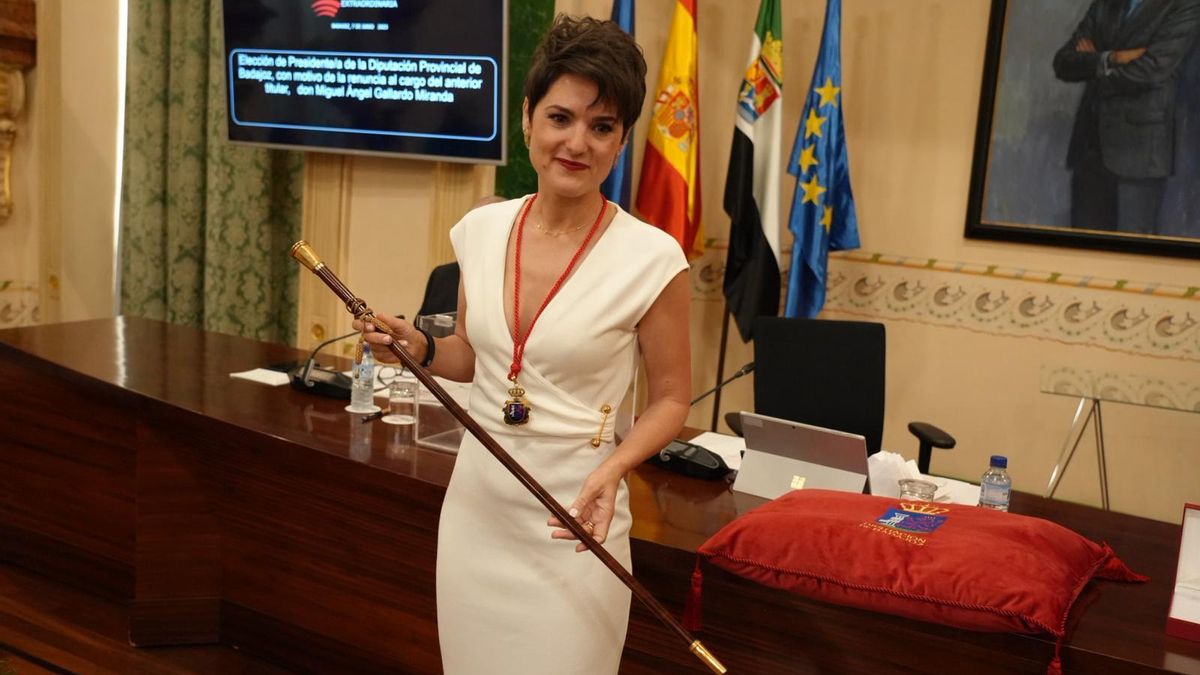 La presidenta de la Diputación de Badajoz, Raquel del Puerto