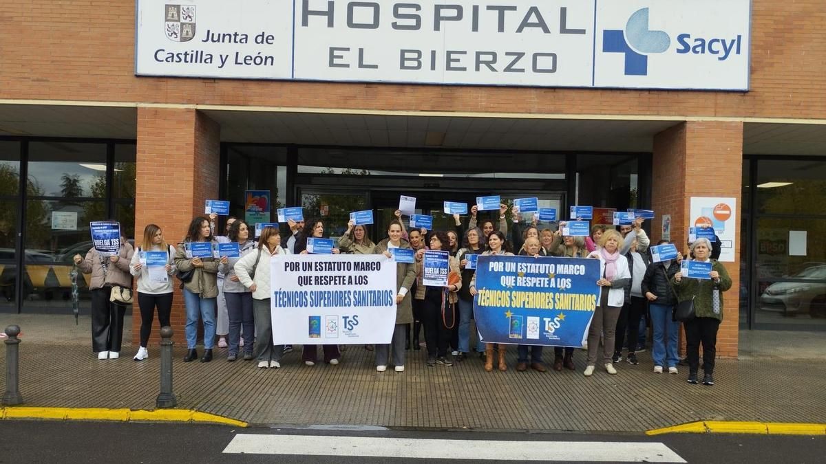 Más de la mitad de técnicos sanitarios han seguido la huelga en la provincia de León